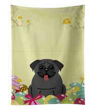 Load image into Gallery viewer, Easter Eggs Pug Black Kitchen Towel – Artistic Dish Towel for Everyday Use BB6006KTWL