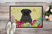 Load image into Gallery viewer, Easter Eggs Pug Black Doormat - 18x27 Decorative Floor Mat – Indoor/Outdoor Rug with Artistic Flair BB6006MAT