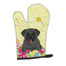 Load image into Gallery viewer, Easter Eggs Pug Black Oven Mitt BB6006OVMT