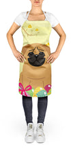 Load image into Gallery viewer, Easter Eggs Pug Brown Apron – Artist-Designed Kitchen, BBQ &amp; Craft Apron BB6007APRON