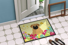 Load image into Gallery viewer, Easter Eggs Pug Brown Doormat - 24x36 Decorative Floor Mat – Indoor/Outdoor Rug with Artistic Flair BB6007JMAT