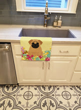 Load image into Gallery viewer, Easter Eggs Pug Brown Kitchen Towel – Artistic Dish Towel for Everyday Use BB6007KTWL