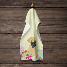 Load image into Gallery viewer, Easter Eggs Pug Brown Kitchen Towel – Artistic Dish Towel for Everyday Use BB6007KTWL