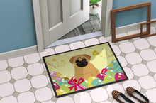 Load image into Gallery viewer, Easter Eggs Pug Brown Doormat - 18x27 Decorative Floor Mat – Indoor/Outdoor Rug with Artistic Flair BB6007MAT