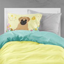 Load image into Gallery viewer, Easter Eggs Pug Brown Fabric Standard Pillowcase – Artistic Decorative Front, White Back BB6007PILLOWCASE