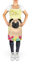 Load image into Gallery viewer, Easter Eggs Pug Fawn Apron – Artist-Designed Kitchen, BBQ &amp; Craft Apron BB6008APRON