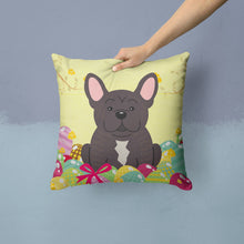 Load image into Gallery viewer, Easter Eggs French Bulldog Brindle Throw Pillow - 14x14 Decorative Pillow – Art for Your Home &amp; Patio BB6009PW1414