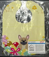 Load image into Gallery viewer, Easter Eggs French Bulldog Cream Baby Bib BB6010BIB