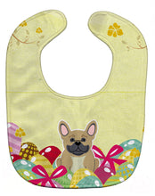 Load image into Gallery viewer, Easter Eggs French Bulldog Cream Baby Bib BB6010BIB