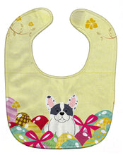 Load image into Gallery viewer, Easter Eggs French Bulldog Piebald Baby Bib BB6011BIB