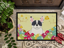 Load image into Gallery viewer, Easter Eggs French Bulldog Piebald Doormat - 18x27 Decorative Floor Mat – Indoor/Outdoor Rug with Artistic Flair BB6011MAT