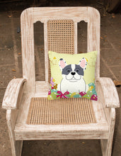 Load image into Gallery viewer, Easter Eggs French Bulldog Piebald Fabric Decorative Pillow BB6011PW1818