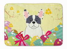 Load image into Gallery viewer, Easter Eggs French Bulldog Piebald Machine Washable Memory Foam Mat BB6011RUG