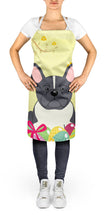 Load image into Gallery viewer, Easter Eggs French Bulldog Black White Apron – Artist-Designed Kitchen, BBQ &amp; Craft Apron BB6012APRON
