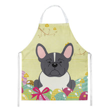 Load image into Gallery viewer, Easter Eggs French Bulldog Black White Apron – Artist-Designed Kitchen, BBQ &amp; Craft Apron BB6012APRON