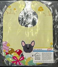 Load image into Gallery viewer, Easter Eggs French Bulldog Black White Baby Bib BB6012BIB