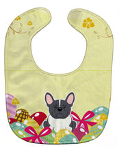 Load image into Gallery viewer, Easter Eggs French Bulldog Black White Baby Bib BB6012BIB