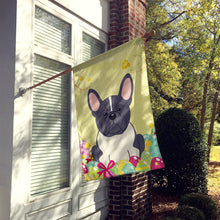 Load image into Gallery viewer, Easter Eggs French Bulldog Black White Flag Canvas House Size BB6012CHF