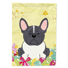 Load image into Gallery viewer, Easter Eggs French Bulldog Black White Flag Canvas House Size BB6012CHF