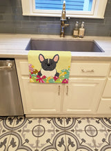 Load image into Gallery viewer, Easter Eggs French Bulldog Black White Kitchen Towel – Artistic Dish Towel for Everyday Use BB6012KTWL