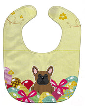 Load image into Gallery viewer, Easter Eggs French Bulldog Brown Baby Bib BB6013BIB