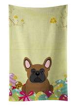 Load image into Gallery viewer, Easter Eggs French Bulldog Brown Kitchen Towel – Artistic Dish Towel for Everyday Use BB6013KTWL