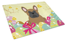 Load image into Gallery viewer, Easter Eggs French Bulldog Brown Glass Cutting Boards – Durable, Decorative Kitchen Art Large BB6013LCB