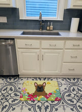 Load image into Gallery viewer, Easter Eggs French Bulldog Brown Machine Washable Memory Foam Mat BB6013RUG