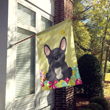 Load image into Gallery viewer, Easter Eggs French Bulldog Black Flag Canvas House Size BB6014CHF