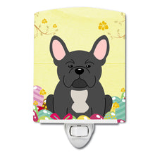 Load image into Gallery viewer, Easter Eggs French Bulldog Black Ceramic Night Light BB6014CNL