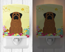 Load image into Gallery viewer, Easter Eggs Mastiff Brindle Ceramic Night Light BB6015CNL