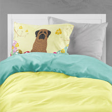Load image into Gallery viewer, Easter Eggs Mastiff Brindle Fabric Standard Pillowcase – Artistic Decorative Front, White Back BB6015PILLOWCASE