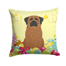 Load image into Gallery viewer, Easter Eggs Mastiff Brindle Throw Pillow - 14x14 Decorative Pillow – Art for Your Home &amp; Patio BB6015PW1414