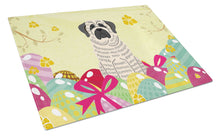 Load image into Gallery viewer, Easter Eggs Mastiff Brindle White Glass Cutting Boards – Durable, Decorative Kitchen Art Large BB6016LCB