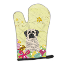 Load image into Gallery viewer, Easter Eggs Mastiff Brindle White Oven Mitt BB6016OVMT
