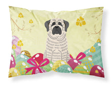 Load image into Gallery viewer, Easter Eggs Mastiff Brindle White Fabric Standard Pillowcase – Artistic Decorative Front, White Back BB6016PILLOWCASE