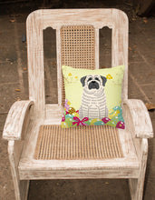 Load image into Gallery viewer, Easter Eggs Mastiff Brindle White Fabric Decorative Pillow BB6016PW1818