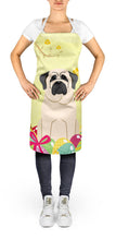 Load image into Gallery viewer, Easter Eggs Mastiff White Apron – Artist-Designed Kitchen, BBQ &amp; Craft Apron BB6017APRON