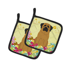 Load image into Gallery viewer, Easter Eggs Mastiff Pot Holders - Set of 2 - Heat-Resistant Kitchen Essentials BB6018PTHD