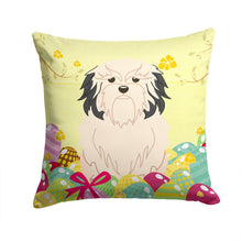 Load image into Gallery viewer, Easter Eggs Lowchen Throw Pillow - 14x14 Decorative Pillow – Art for Your Home &amp; Patio BB6019PW1414