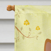 Load image into Gallery viewer, Easter Eggs Norwich Terrier Flag Canvas House Size BB6020CHF