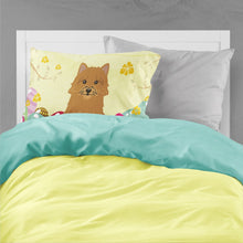 Load image into Gallery viewer, Easter Eggs Norwich Terrier Fabric Standard Pillowcase – Artistic Decorative Front, White Back BB6020PILLOWCASE