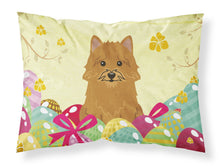 Load image into Gallery viewer, Easter Eggs Norwich Terrier Fabric Standard Pillowcase – Artistic Decorative Front, White Back BB6020PILLOWCASE