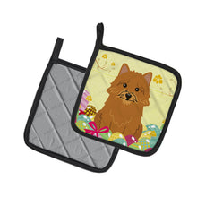 Load image into Gallery viewer, Easter Eggs Norwich Terrier Pot Holders - Set of 2 - Heat-Resistant Kitchen Essentials BB6020PTHD