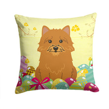 Load image into Gallery viewer, Easter Eggs Norwich Terrier Throw Pillow - 14x14 Decorative Pillow – Art for Your Home &amp; Patio BB6020PW1414