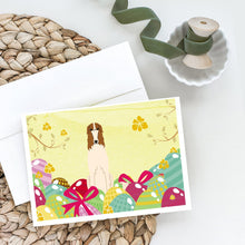 Load image into Gallery viewer, Easter Eggs Borzoi Greeting Cards -  Blank Note Cards – 8-Pack of Artist-Designed Cards with Envelopes