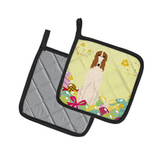 Load image into Gallery viewer, Easter Eggs Borzoi Pot Holders - Set of 2 - Heat-Resistant Kitchen Essentials BB6023PTHD