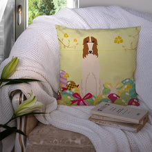 Load image into Gallery viewer, Easter Eggs Borzoi Throw Pillow - 14x14 Decorative Pillow – Art for Your Home &amp; Patio BB6023PW1414