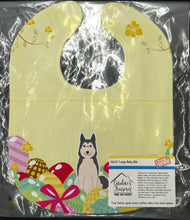 Load image into Gallery viewer, Easter Eggs West Siberian Laika Spitz Baby Bib BB6025BIB
