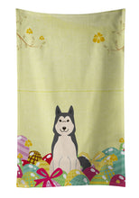 Load image into Gallery viewer, Easter Eggs West Siberian Laika Spitz Kitchen Towel – Artistic Dish Towel for Everyday Use BB6025KTWL